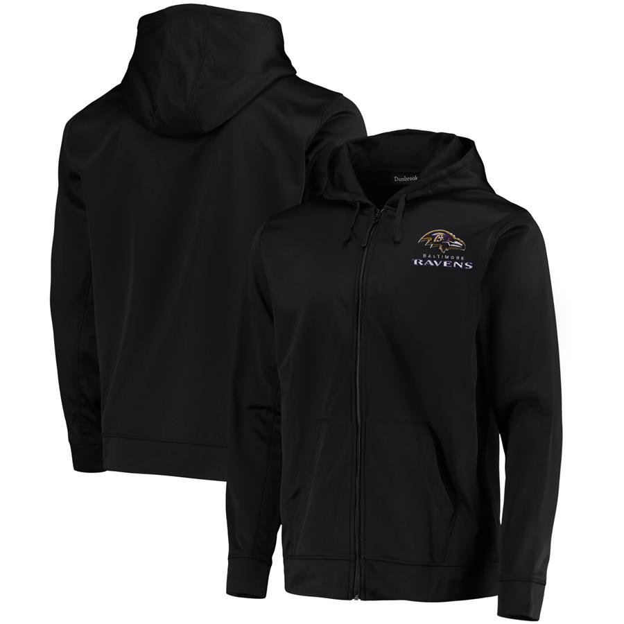 Baltimore Ravens Dunbrooke Trophy Fleece Full-Zip Hoodie - Black