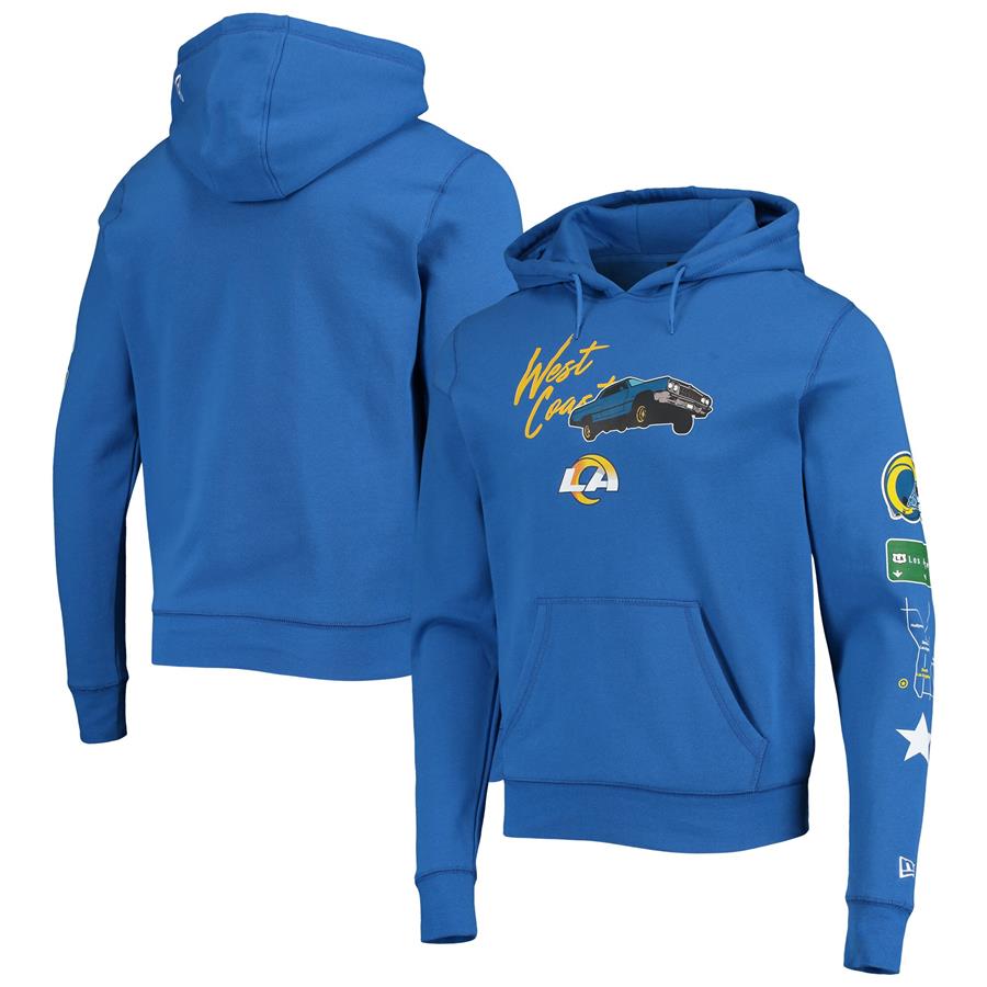 Los Angeles Rams New Era Local City Transit Pullover Hoodie - Royal