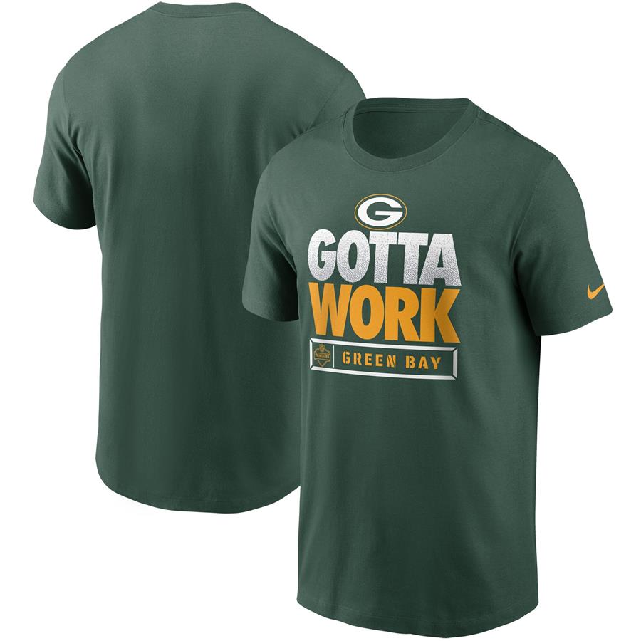 Green Bay Packers Nike 2021 NFL Training Camp Gotta Work T-Shirt - Green