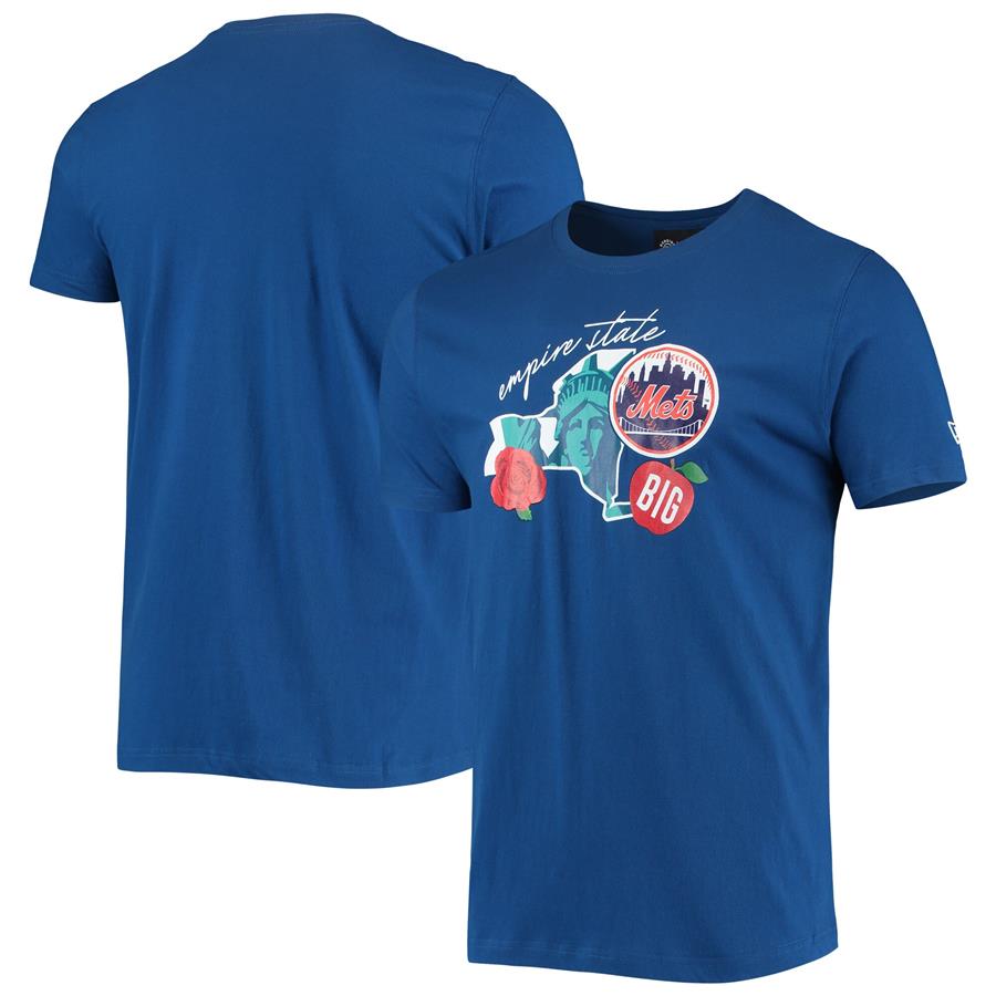 New York Mets New Era City Cluster T-Shirt - Royal