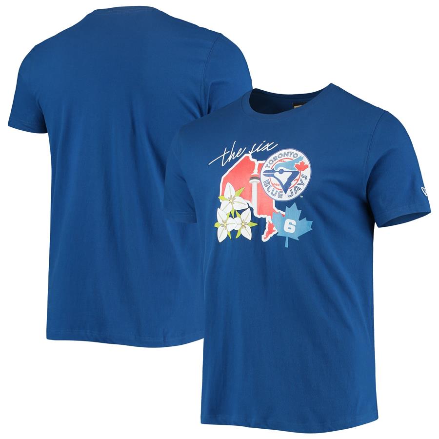 Toronto Blue Jays New Era City Cluster T-Shirt - Royal