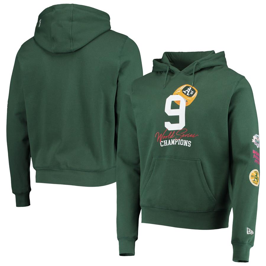 Oakland Athletics New Era Count the Rings Pullover Hoodie - Green
