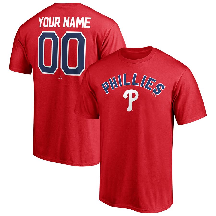 Philadelphia Phillies Fanatics Branded Winning Streak Personalized Name & Number T-Shirt - Red