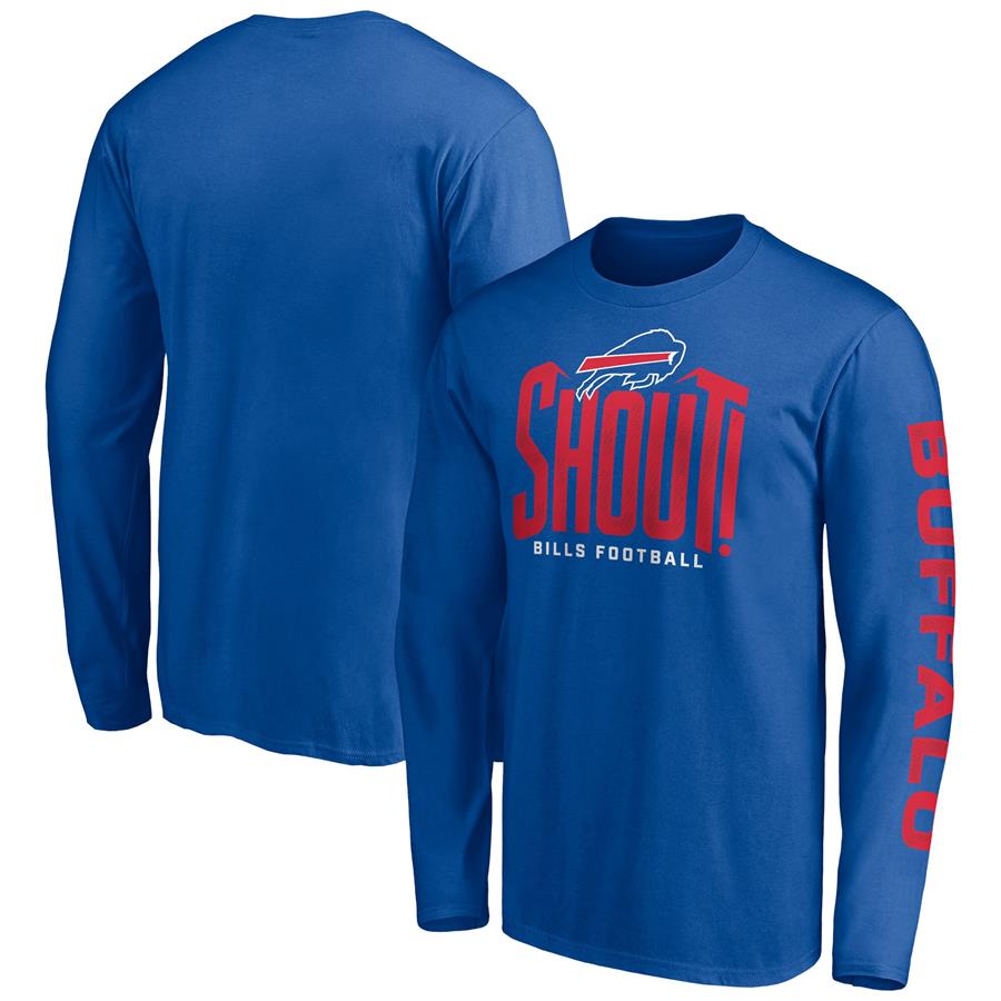 Buffalo Bills Fanatics Branded Hometown Collection Facemask Long Sleeve T-Shirt - Royal