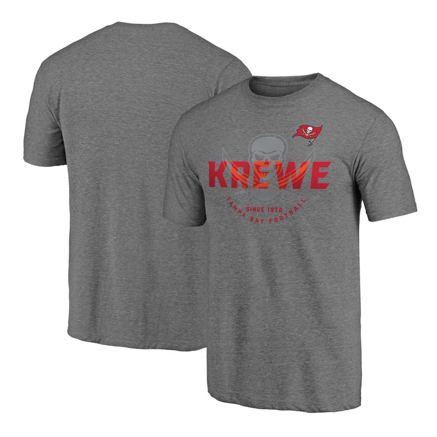 Tampa Bay Buccaneers Fanatics Branded Hometown Collection Hot Route T-Shirt - Heathered Gray