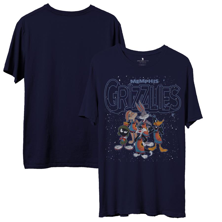 Memphis Grizzlies Junk Food Space Jam 2 Home Squad Advantage T-Shirt - Navy