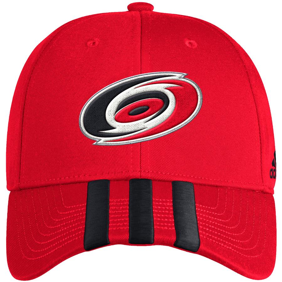 Carolina Hurricanes adidas Locker Room Three Stripe Adjustable Hat - Red