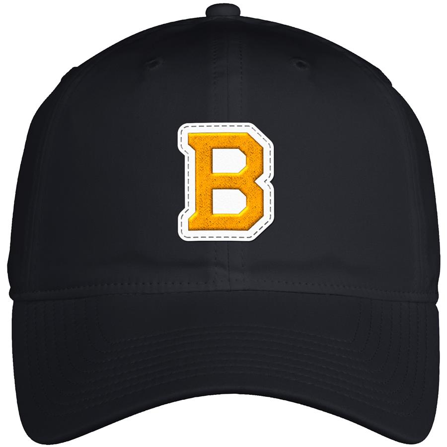 Boston Bruins adidas Letter Slouch Adjustable Hat - Black