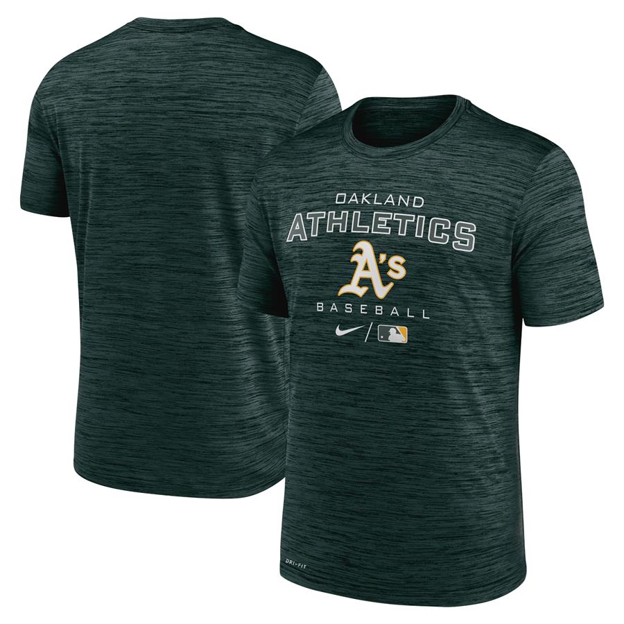 Oakland Athletics Nike Authentic Collection Velocity Practice Performance T-Shirt - Green
