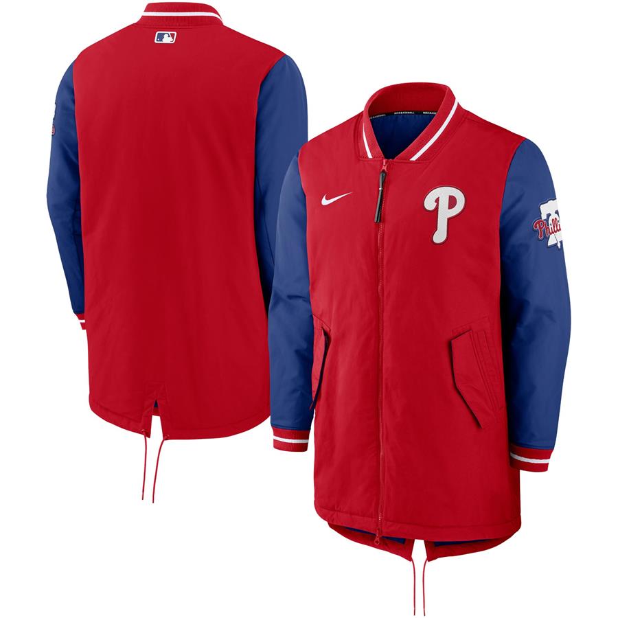 Philadelphia Phillies Nike Dugout Performance Full-Zip Jacket - Red