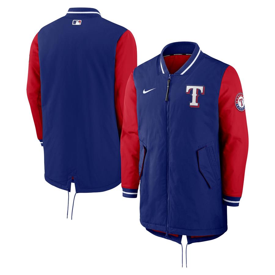Texas Rangers Nike Authentic Collection Dugout Performance Full-Zip Jacket - Royal