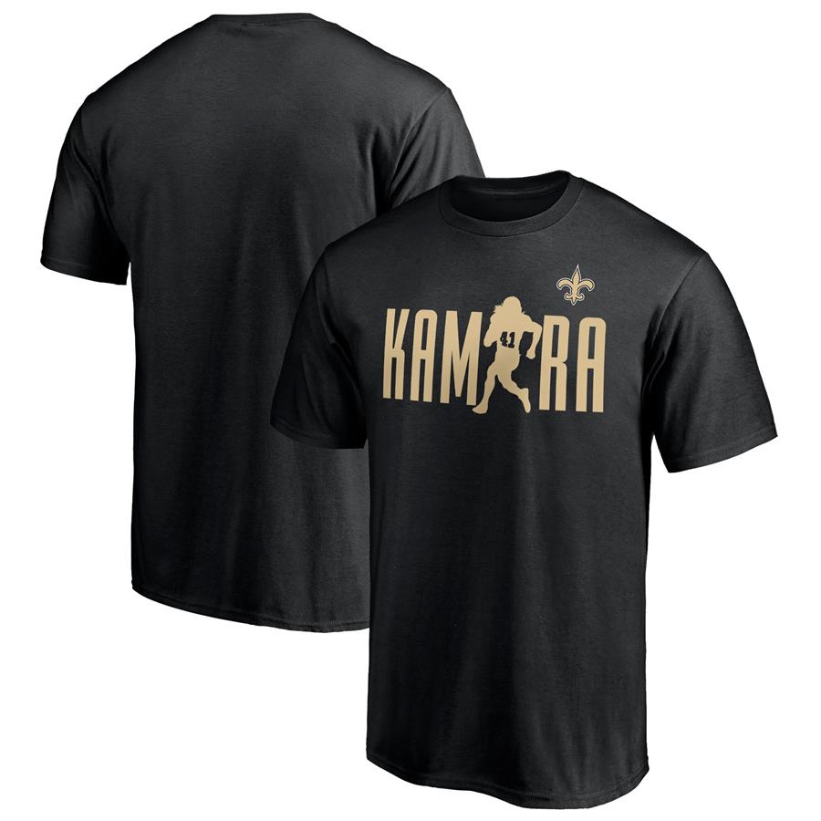 Alvin Kamara New Orleans Saints Fanatics Branded Checkdown T-Shirt - Black
