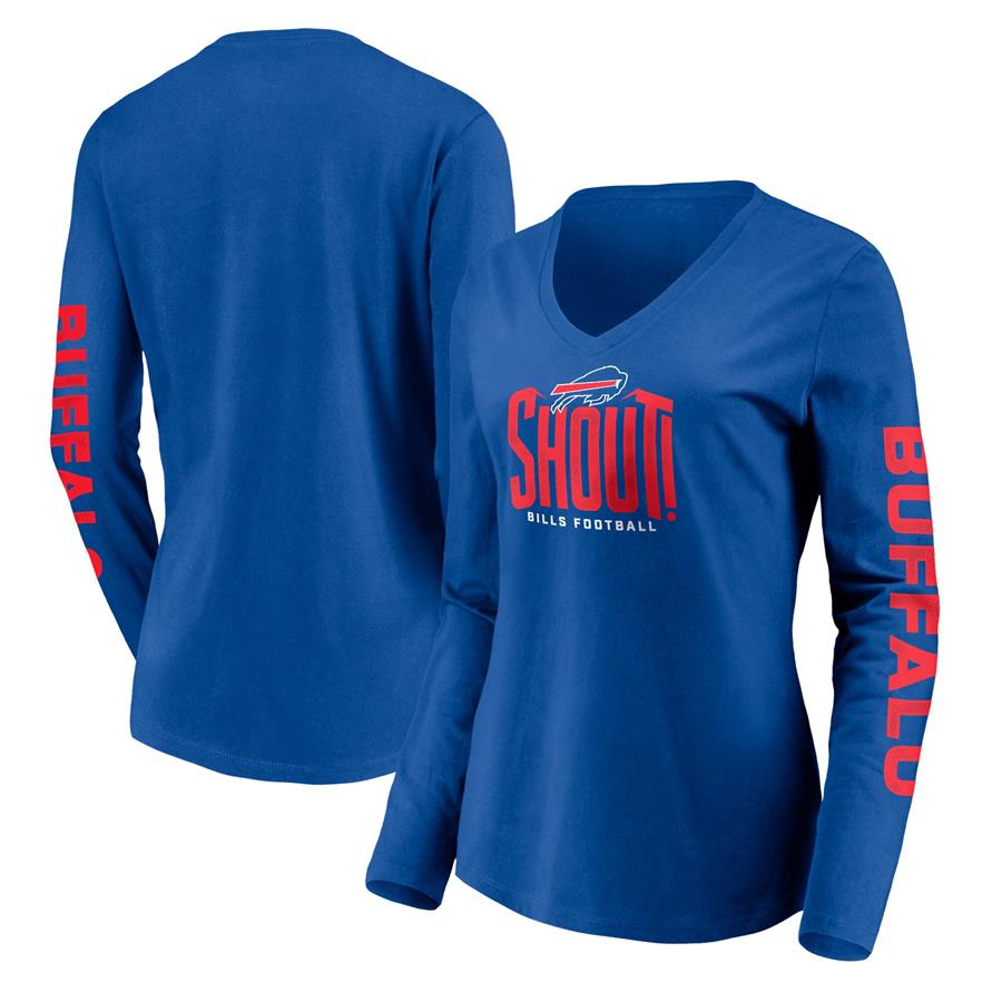Buffalo Bills Fanatics Branded Women's Hometown Collection V-Neck Long Sleeve T-Shirt - Royal