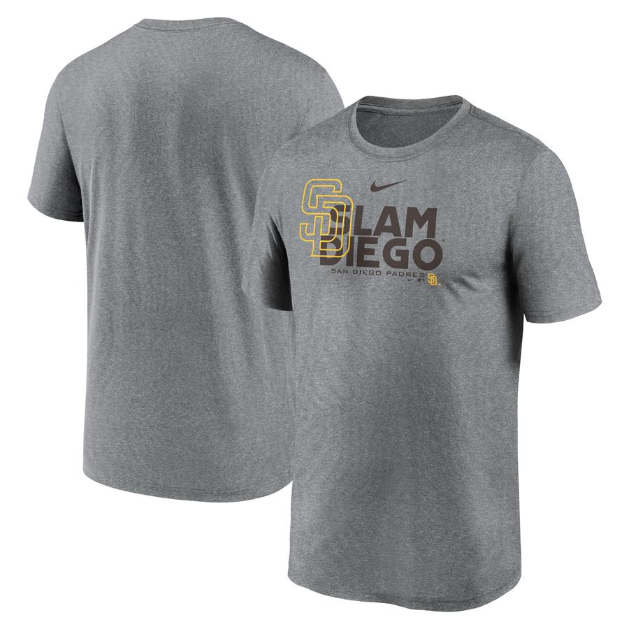 San Diego Padres Nike Local Rep Legend Performance T-Shirt - Heathered Charcoal