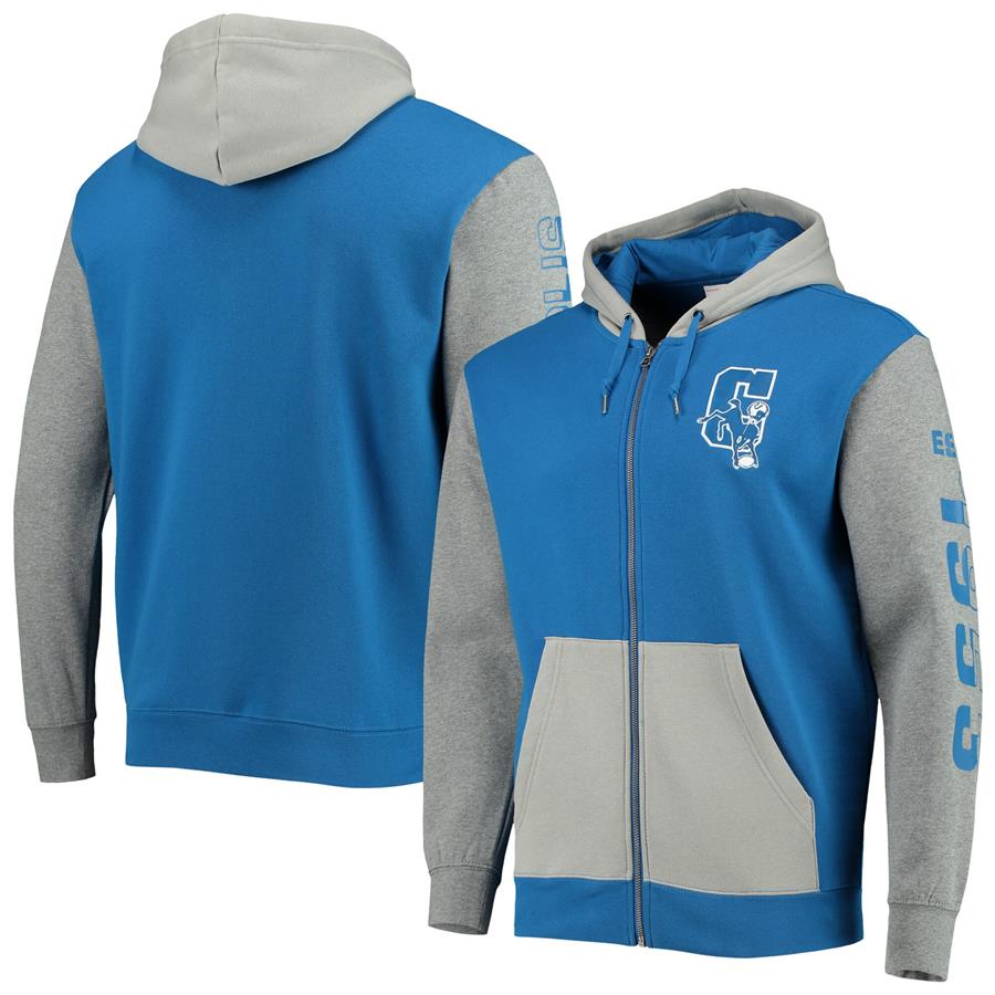 Indianapolis Colts Mitchell & Ness Team Full-Zip Hoodie Jacket - Royal