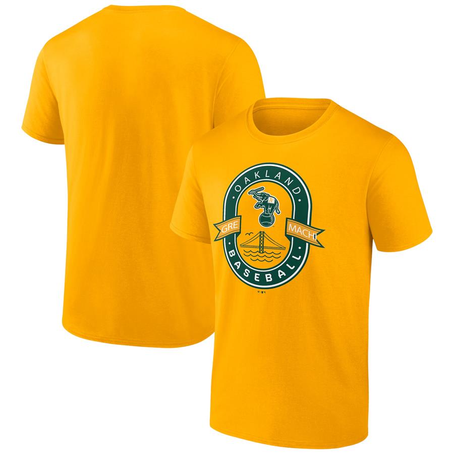 Oakland Athletics Fanatics Branded Iconic Glory Bound T-Shirt - Gold