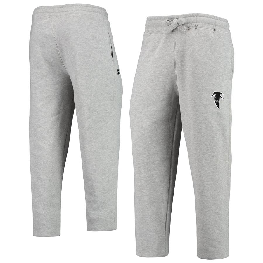 Atlanta Falcons Starter Team Throwback Option Run Sweatpants - Heathered Gray