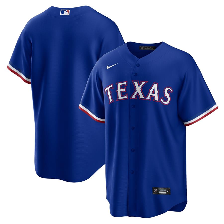 Texas Rangers Nike Alternate Replica Team Logo Jersey - Royal