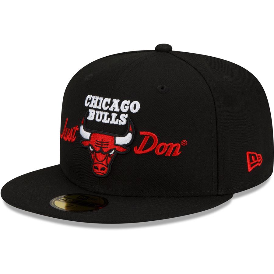 Chicago Bulls New Era x Just Don 59FIFTY Fitted Hat - Black