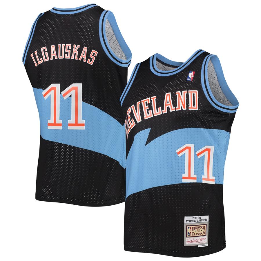 Zydrunas Ilgauskas Cleveland Cavaliers Mitchell & Ness 1997-98 Hardwood Classics Swingman Jersey - Black