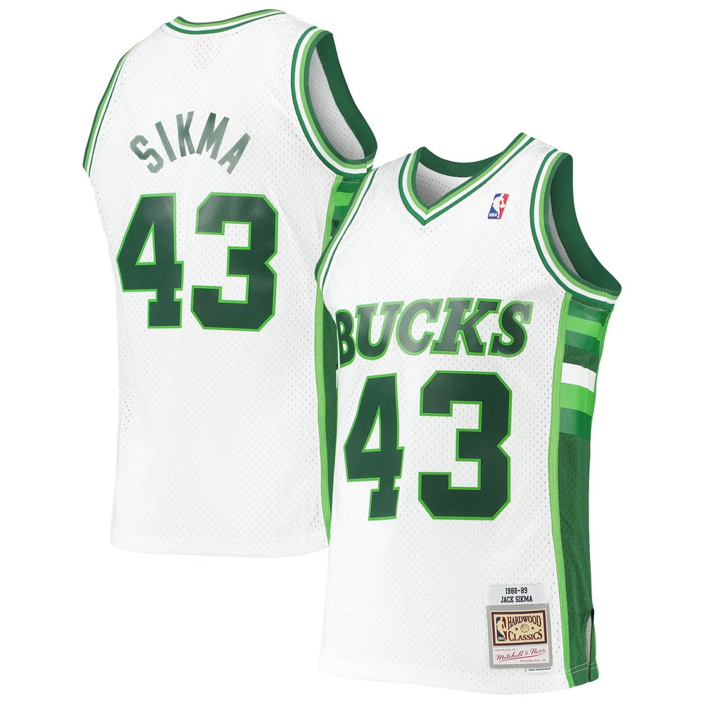 Jack Sikma Milwaukee Bucks Mitchell & Ness 1988-89 Hardwood Classics Swingman Jersey - White