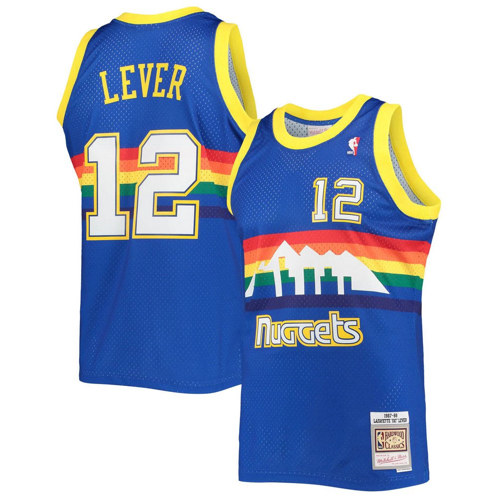 Fat Lever Denver Nuggets Mitchell & Ness 1987-88 Hardwood Classics Swingman Jersey - Royal