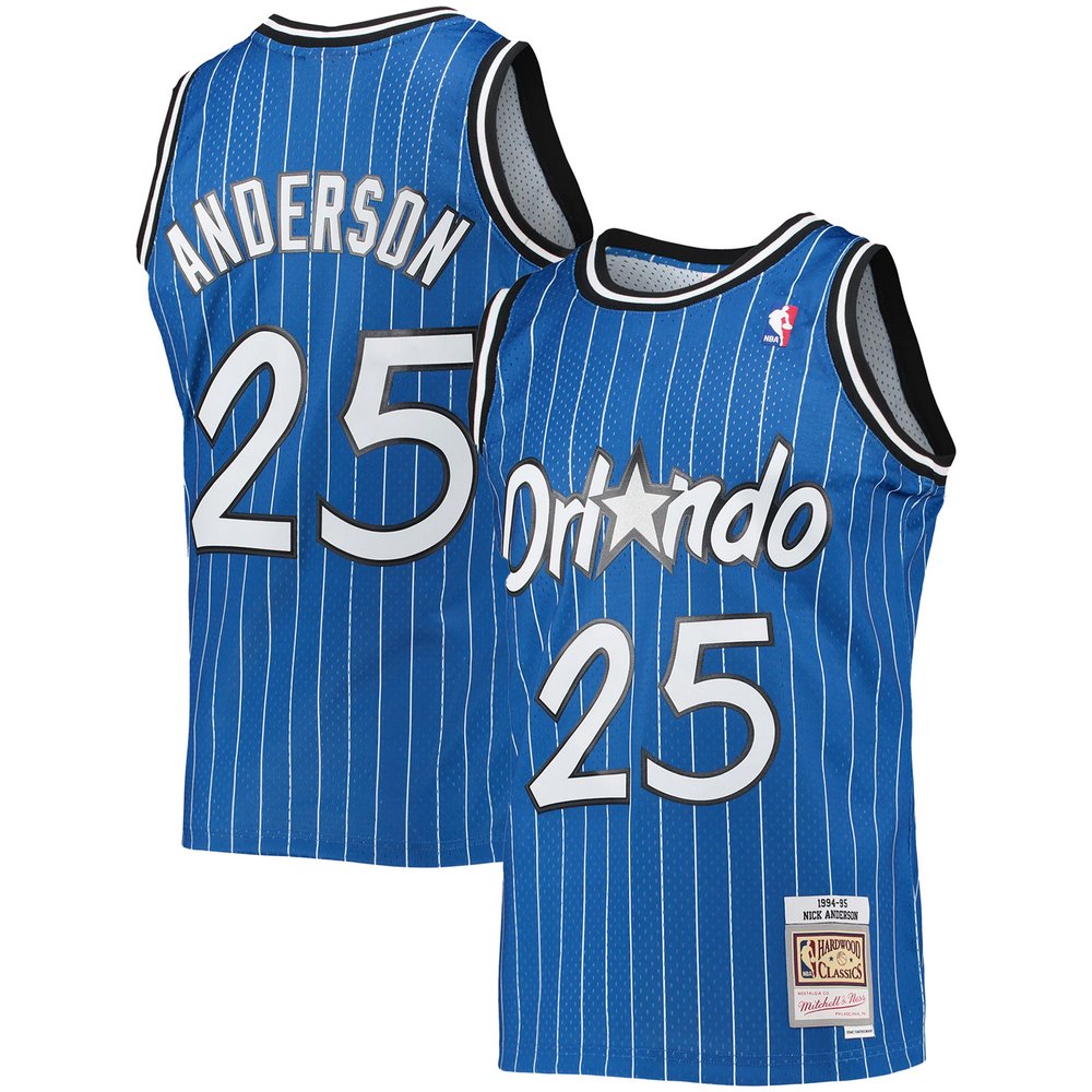 Nick Anderson Orlando Magic Mitchell & Ness 1994-95 Hardwood Classics Swingman Jersey - Blue
