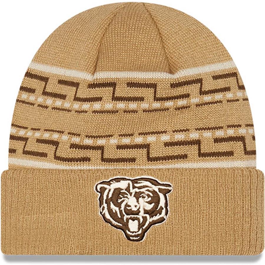 Chicago Bears New Era Dude Cuffed Knit Hat - Tan