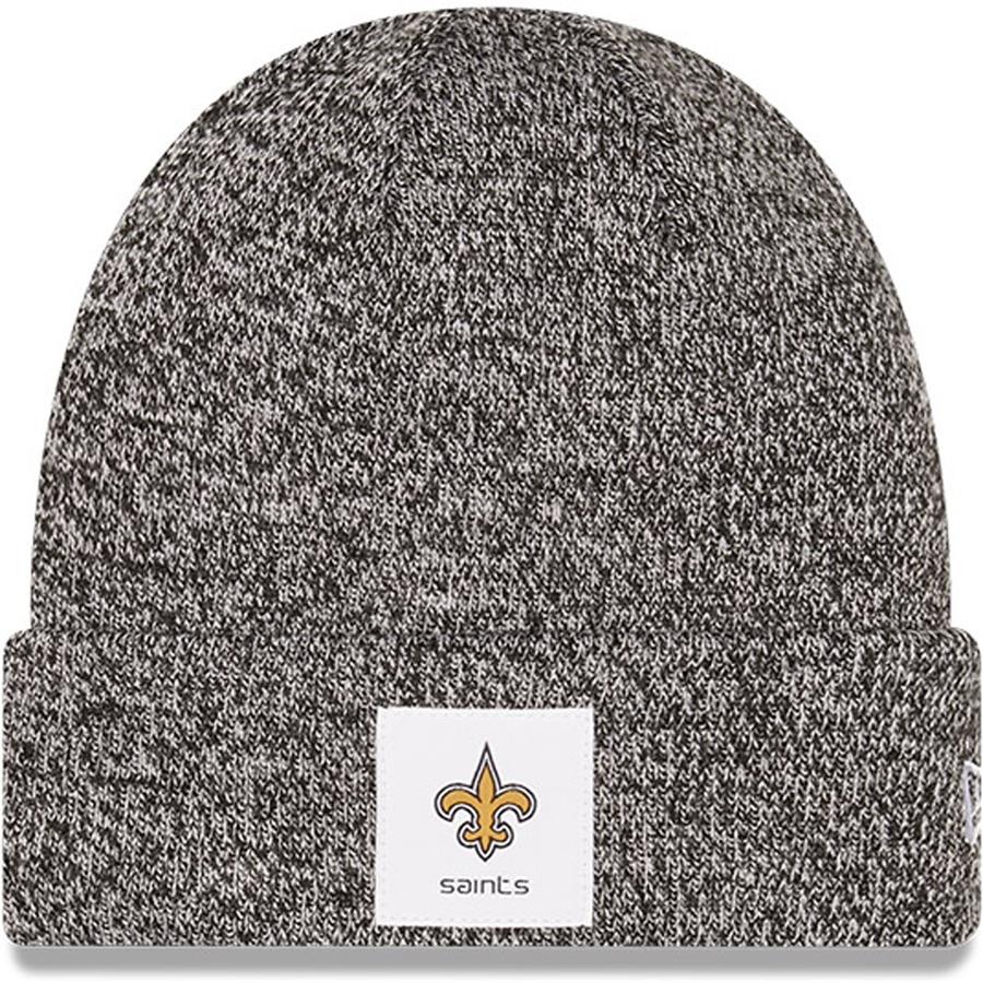 New Orleans Saints New Era Hamilton Cuffed Knit Hat - Heathered Black
