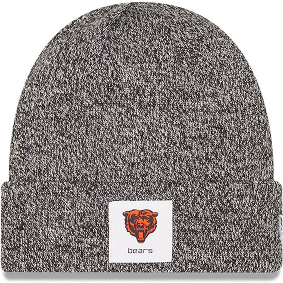 Chicago Bears New Era Hamilton Cuffed Knit Hat - Heathered Black