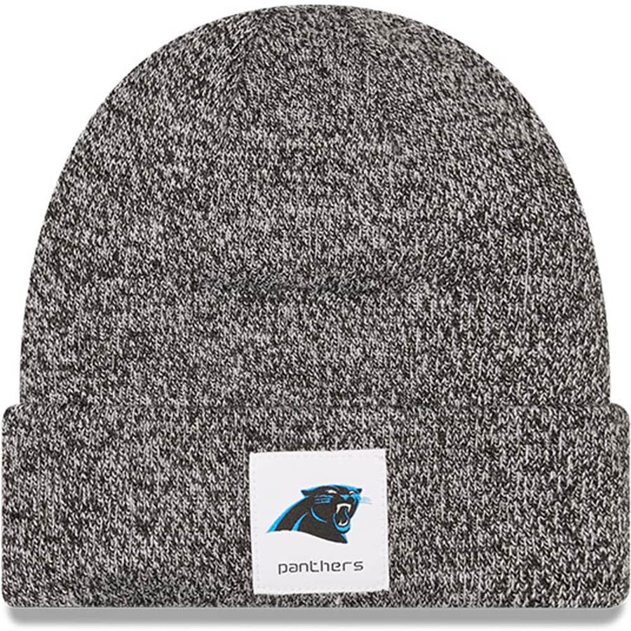 Carolina Panthers New Era Hamilton Cuffed Knit Hat - Heathered Black
