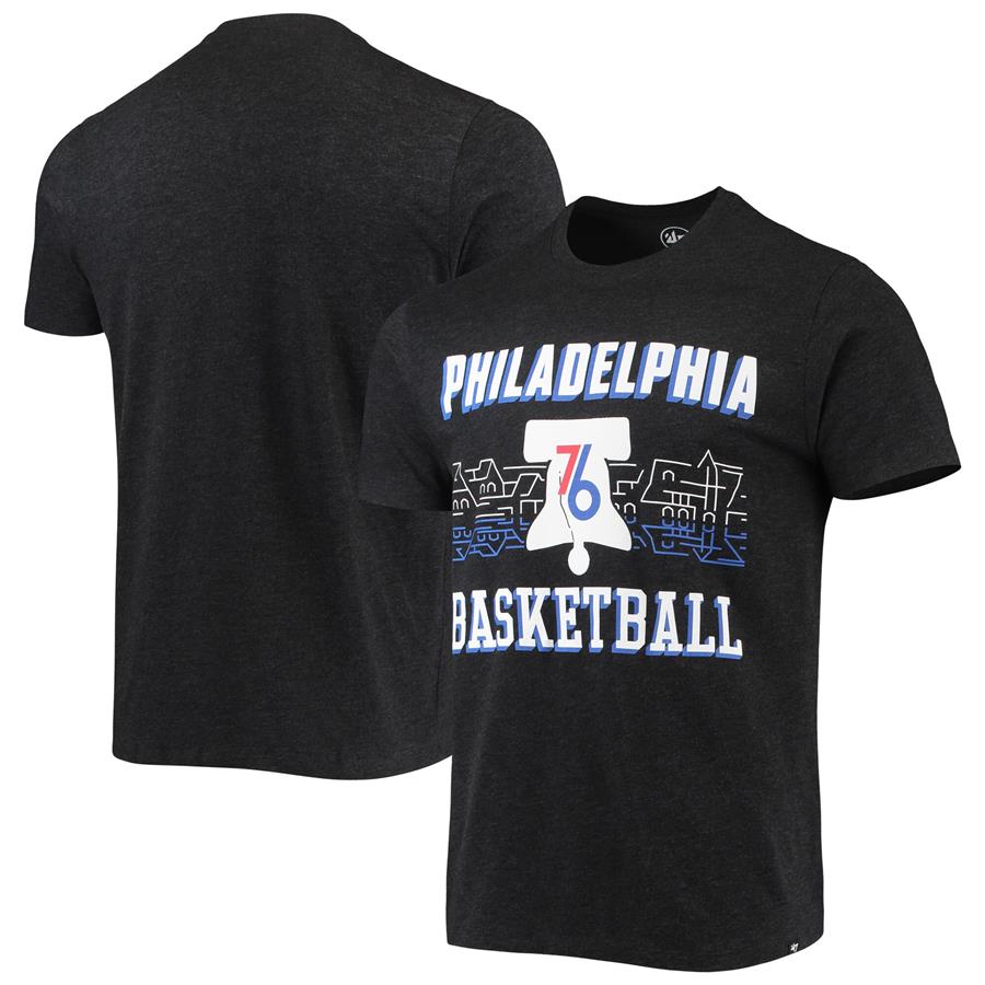 Philadelphia 76ers '47 City Edition Club T-Shirt - Black