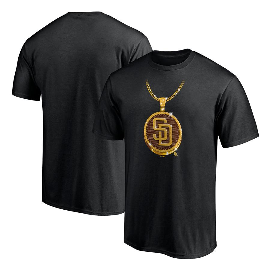 San Diego Padres Fanatics Branded Swag Chain T-Shirt - Black