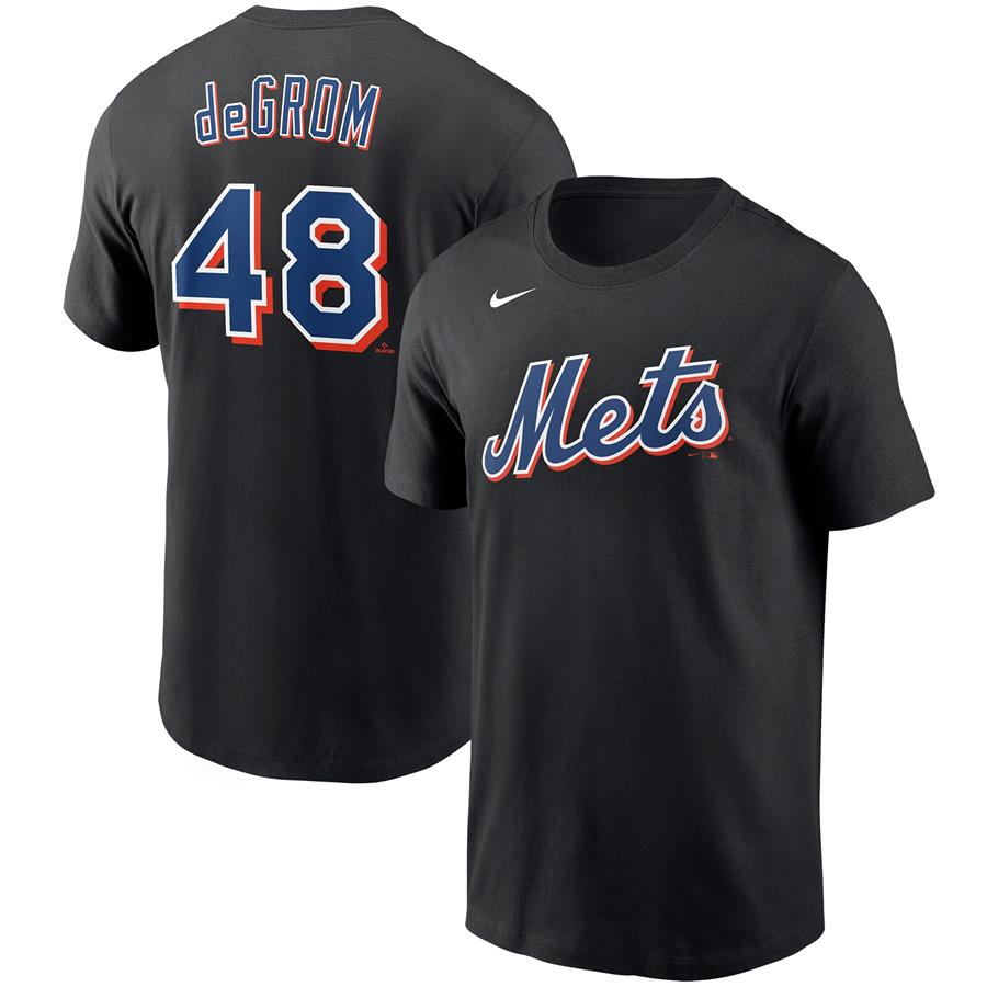 Jacob deGrom New York Mets Nike Player Name & Number T-Shirt - Black