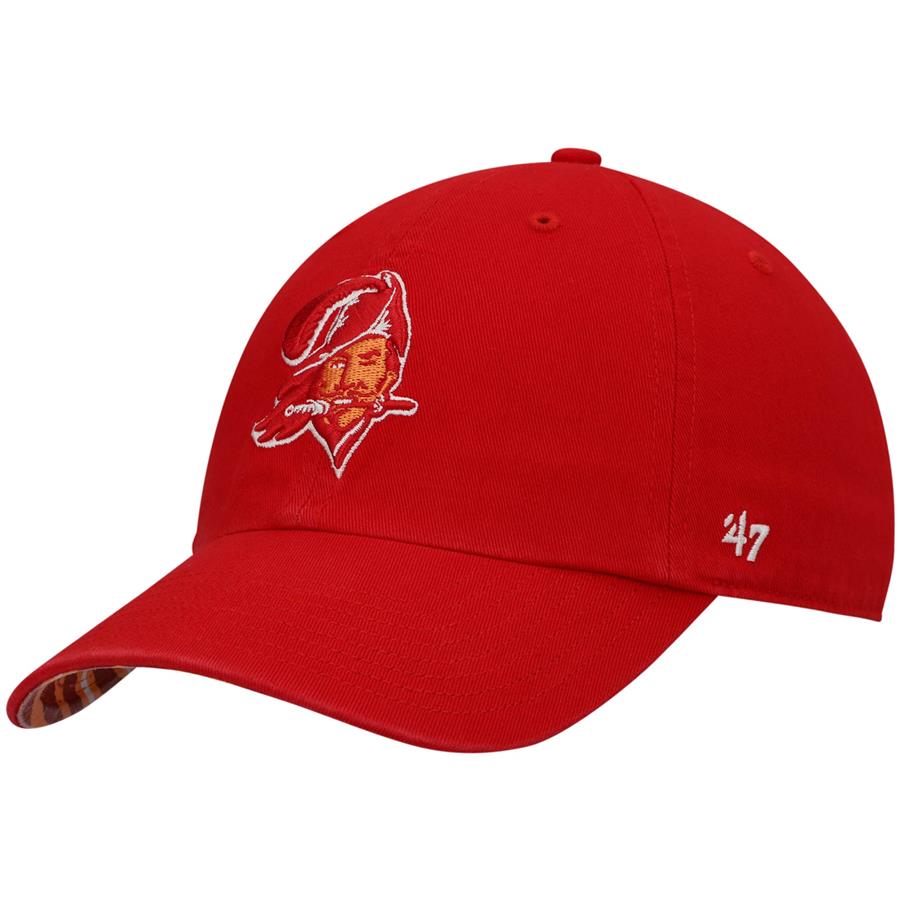 Tampa Bay Buccaneers '47 x Zubaz Undervisor Clean Up Adjustable Hat - Red