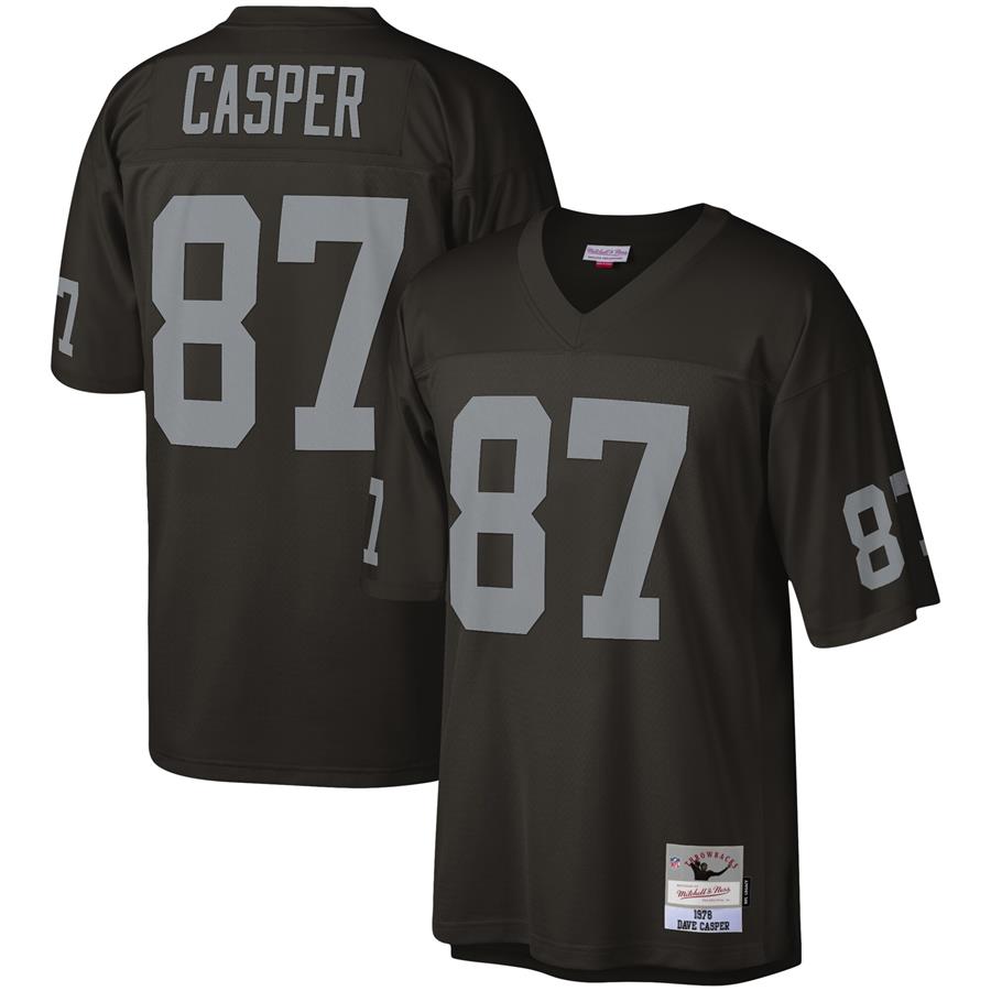 Dave Casper Las Vegas Raiders Mitchell & Ness 1976 Legacy Replica Jersey - Black