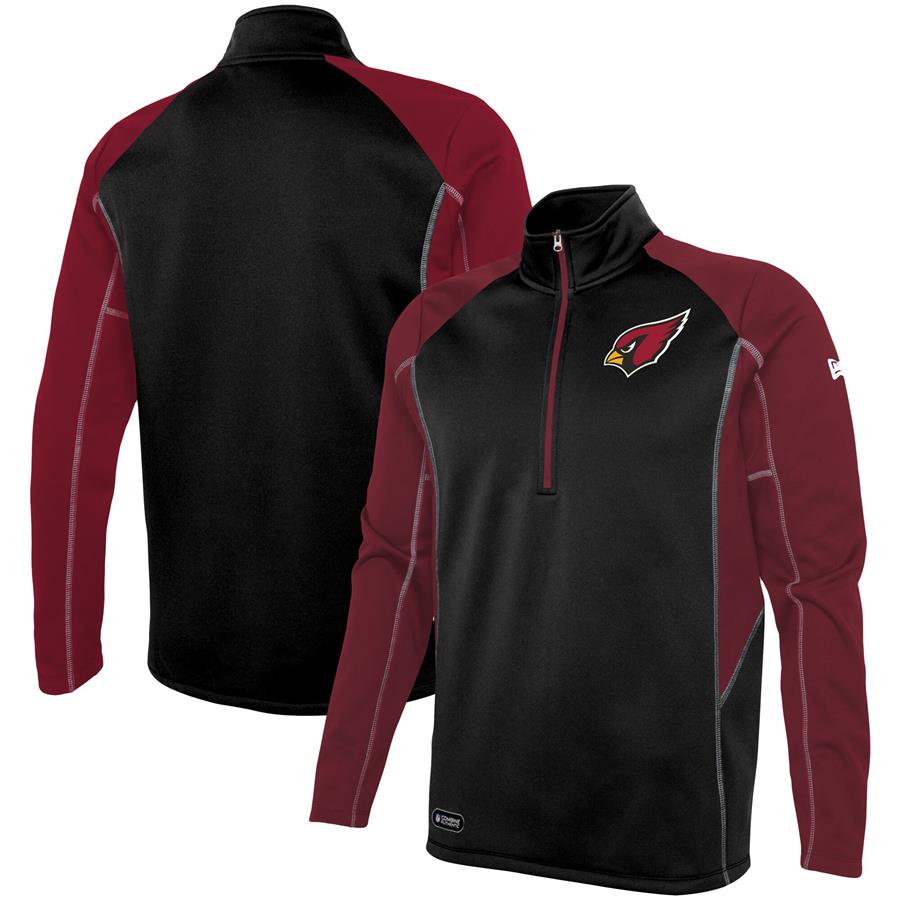Arizona Cardinals Combine Authentic Two-a-Days Half-Zip Jacket - Black