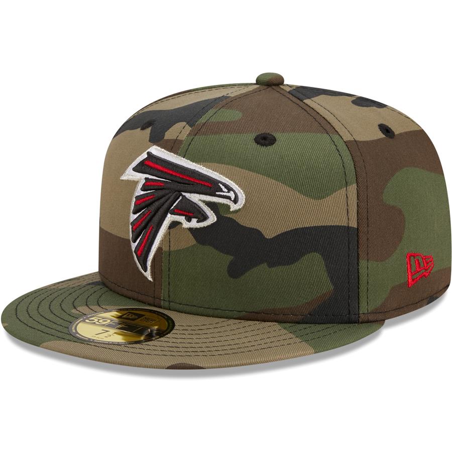 Atlanta Falcons New Era Woodland 59FIFTY Fitted Hat - Camo