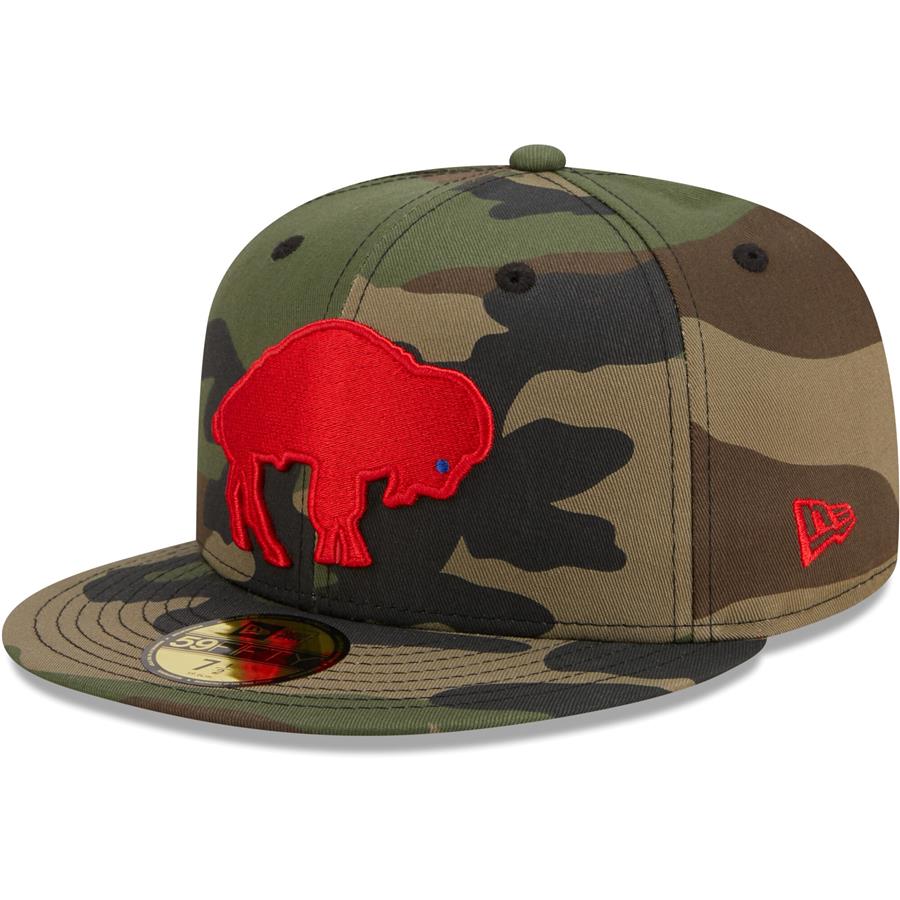 Buffalo Bills New Era Woodland 59FIFTY Fitted Hat - Camo