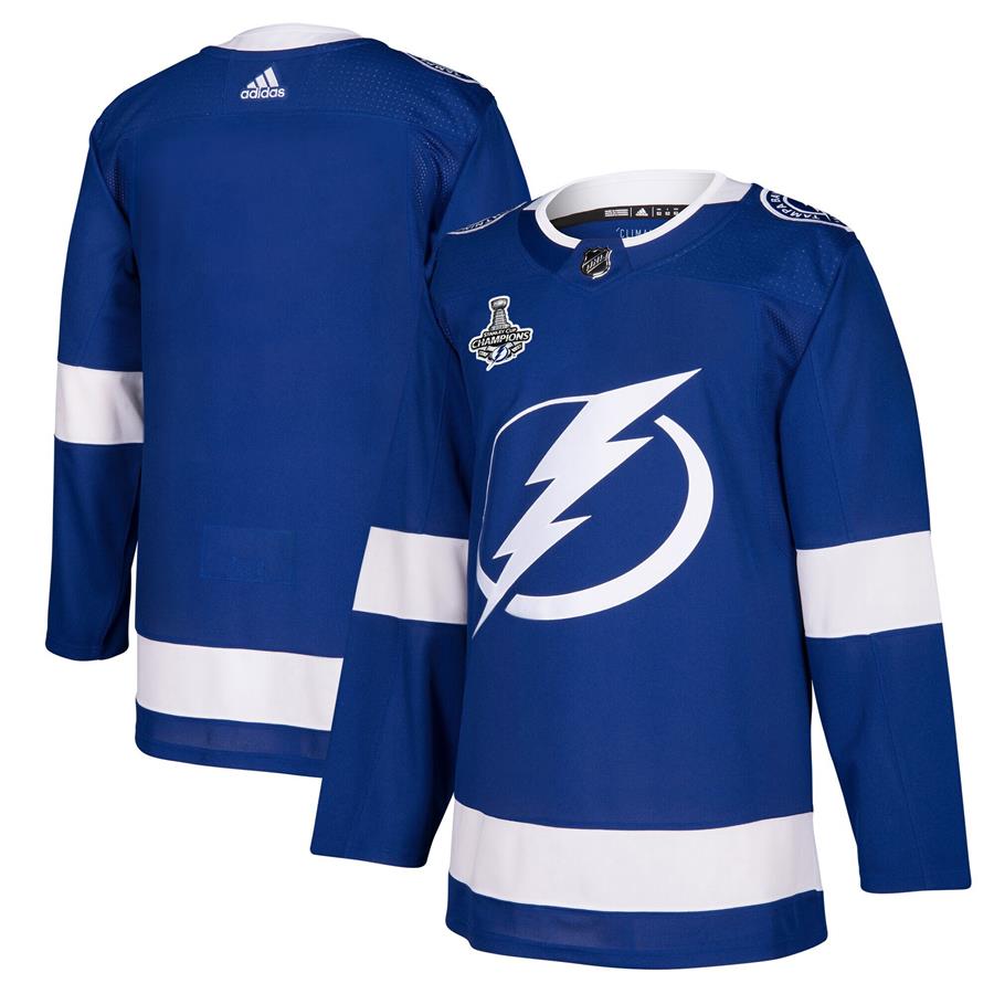 Tampa Bay Lightning adidas 2021 Stanley Cup Champions Patch Authentic Jersey - Blue