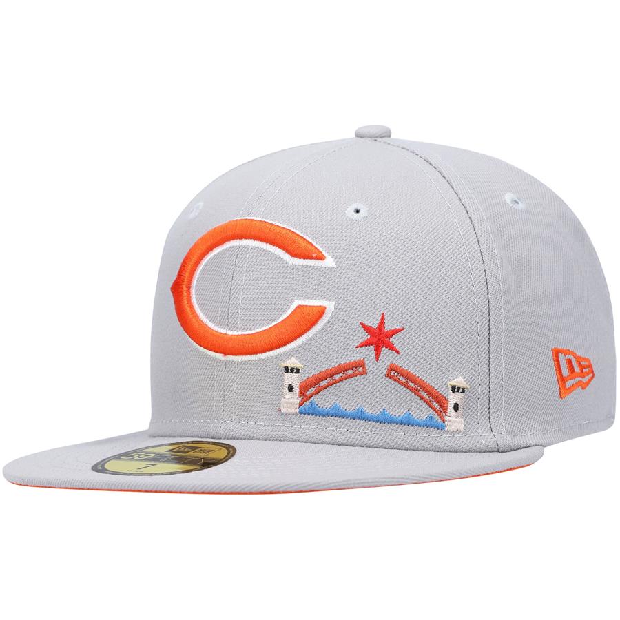 Chicago Bears New Era City Describe 59FIFTY Fitted Hat - Gray