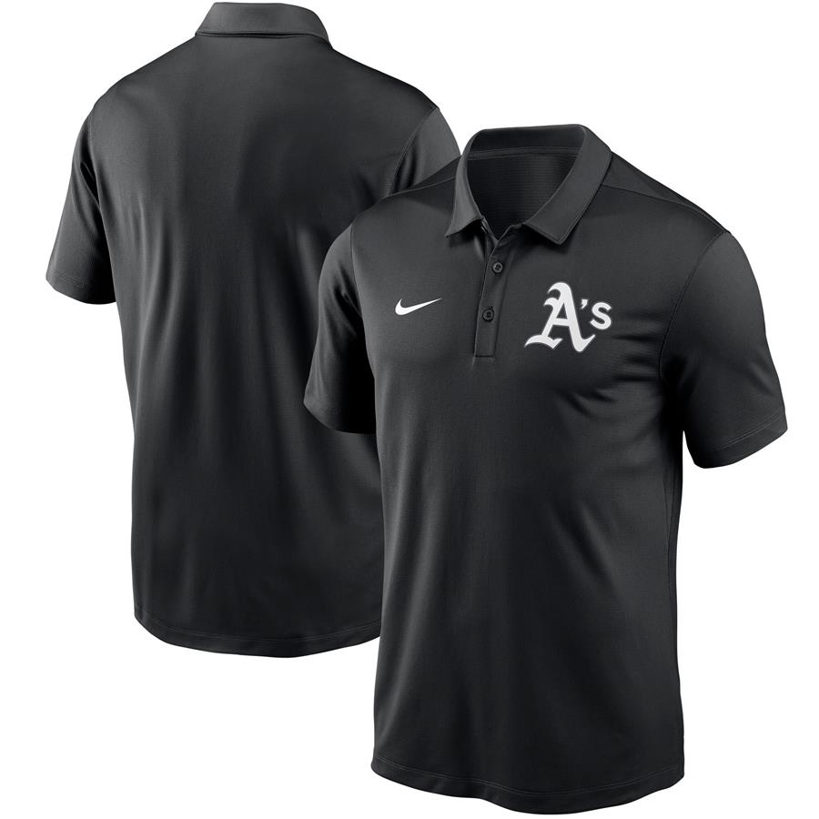 Oakland Athletics Nike Franchise Performance Polo - Black