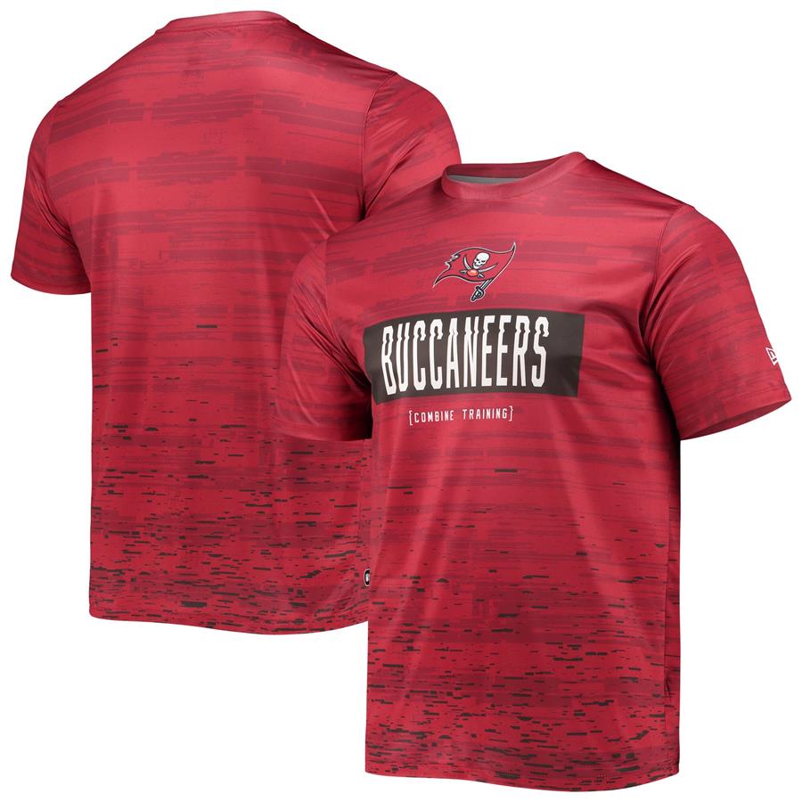 Tampa Bay Buccaneers New Era Combine Authentic Sweep T-Shirt - Red