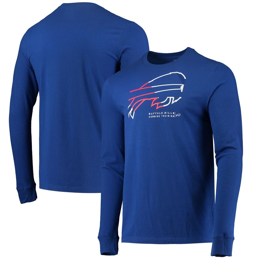 Buffalo Bills New Era Combine Authentic Sections Long Sleeve T-Shirt - Royal