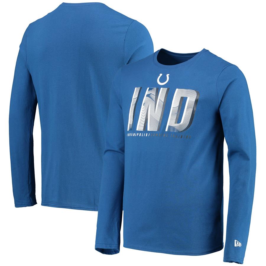 Indianapolis Colts New Era Combine Authentic Static Abbreviation Long Sleeve T-Shirt - Royal