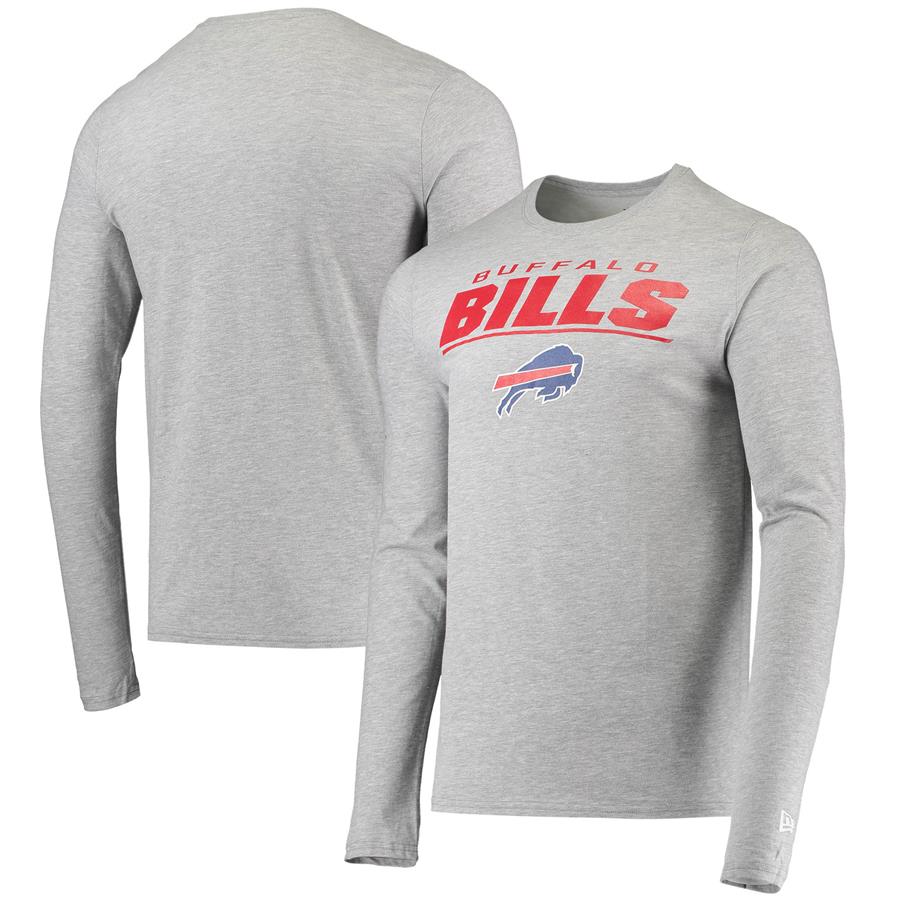 Buffalo Bills New Era Combine Authentic Stated Long Sleeve T-Shirt - Heathered Gray