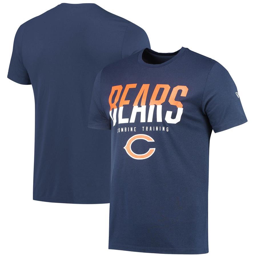 Chicago Bears New Era Combine Authentic Big Stage T-Shirt - Navy