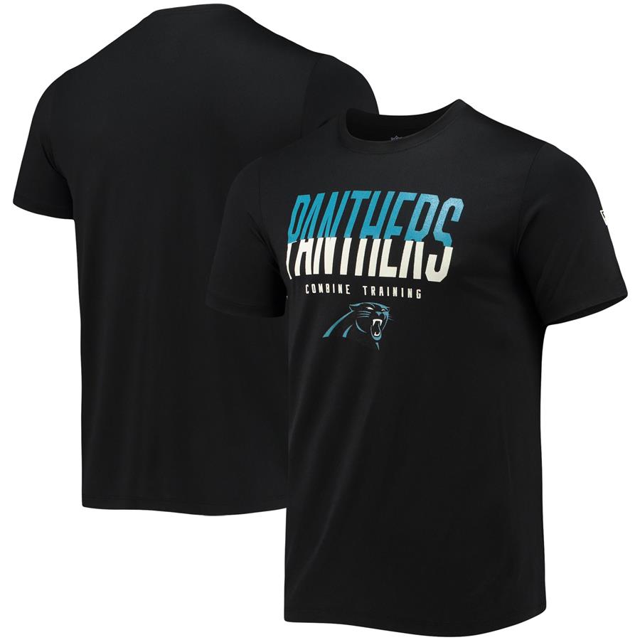 Carolina Panthers New Era Combine Authentic Big Stage T-Shirt - Black