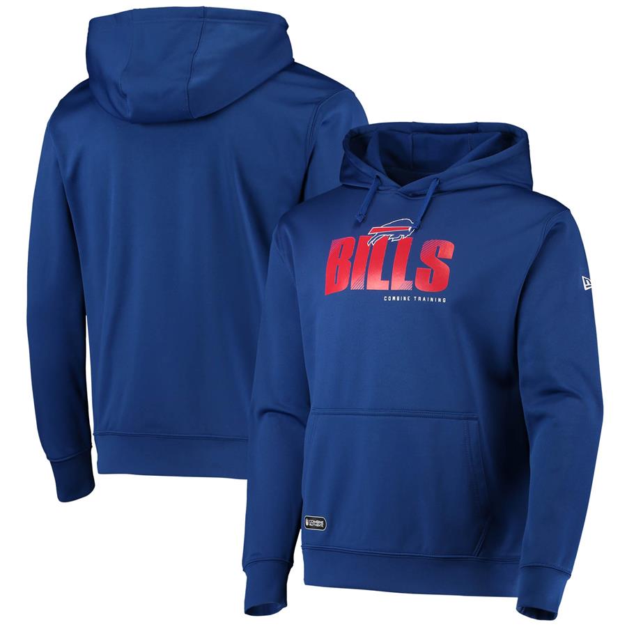 Buffalo Bills New Era Combine Authentic Hard Hash Pullover Hoodie - Royal