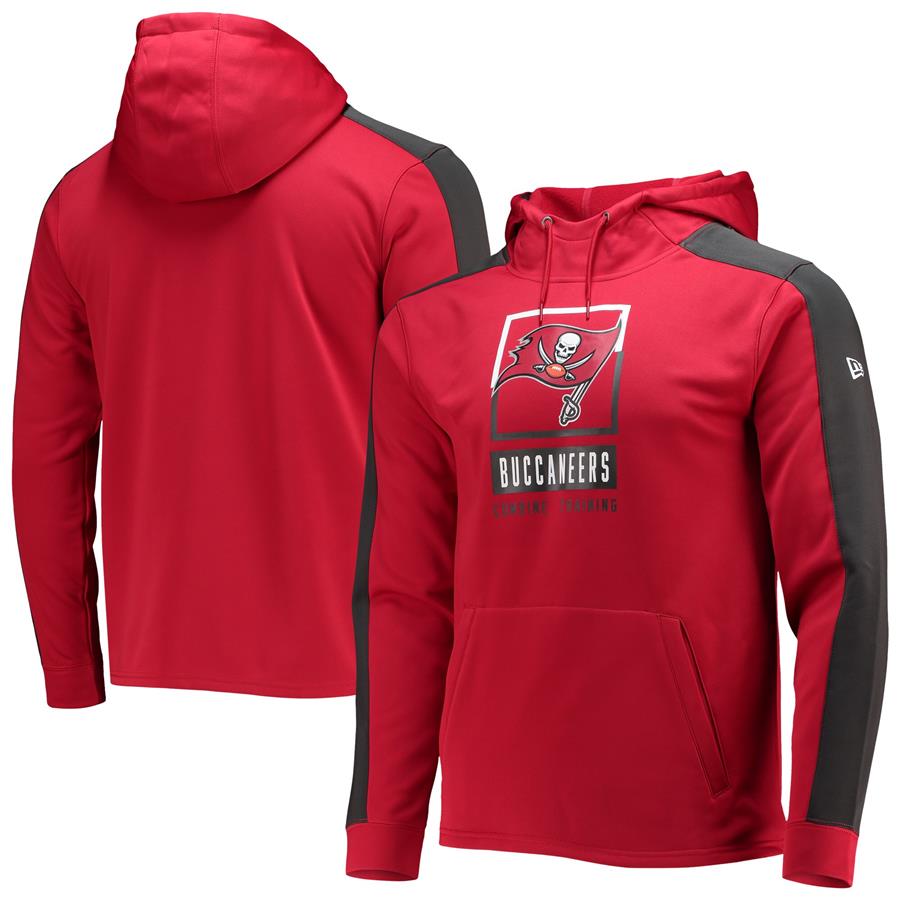 Tampa Bay Buccaneers New Era Combine Authentic Rise Pullover Hoodie - Red